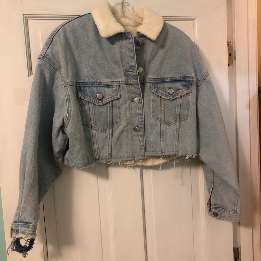 Zara Cropped Denim Jacked